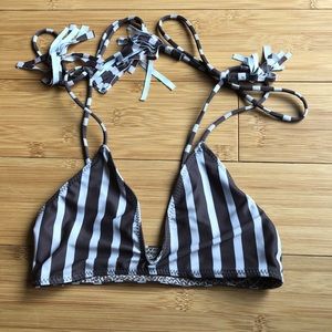 Acacia swimwear striped top